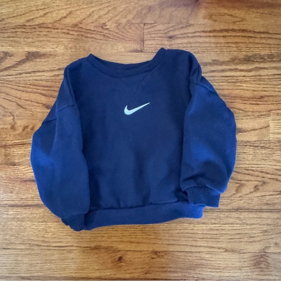 Nike Toddler Logo Sweatsuit Navy Sweatshirt Joggers - Picture 2 of 10